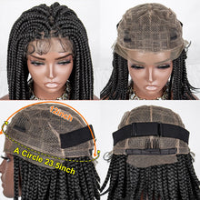 Load image into Gallery viewer, 14 Inches Short Bob Braided Wigs Synthetic Full Lace Wigs for Black Women Knotless Box Braids Synthetic Lace Front Wigs