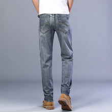 Load image into Gallery viewer, New Men's Jeans Classic Style Business Casual Advanced Stretch Regular Fit Denim Trousers Grey Blue Pants Male