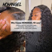 Load image into Gallery viewer, Wow Angel 36inch Water Wave 13x6 Full Frontal HD Lace Wigs 250% Curly Wigs HD Lace Front Human Hair Wigs Melt Skins For Woman