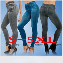 Load image into Gallery viewer, Spring and Autumn Jeans Genie Slim Fashion Leggings Mock Pocket Woman Fitness Pants Pants Women