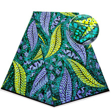 Load image into Gallery viewer, 2022 African Prints Fabric Golden Cotton Wax Fabric  Ankara High Quality Nigerian Wax6 Yards/pcs For Wedding Dresses Sewing