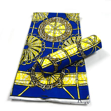 Load image into Gallery viewer, African wax print Fabric 6yard Ankara material 100%cotton Nigerian fabric real batik 6 yards For women dresses