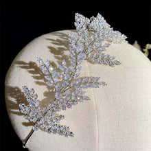 Load image into Gallery viewer, Fashion Bride Headband Crystal Leaf Hair Band, ASNORA Bridal Crown Tiaras ,Hair Accessories Wedding ,Wedding Accessories A01006