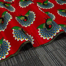 Load image into Gallery viewer, Chzimade Peacock Flower Prints Real Wax Fabric Ankara African Cotton Batik Fabric For Women Dress Diy Making Crafts