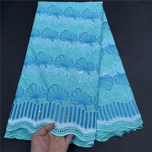 Load image into Gallery viewer, MIQIER 2021High Quality African Nigerian Tulle Lace Fabric Dress Swiss Cotton Damask Guipure Formal Prom Party Gown 5yards