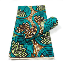 Load image into Gallery viewer, African wax print Fabric 6yard Ankara material 100%cotton Nigerian fabric real batik 6 yards For women dresses