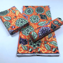 Load image into Gallery viewer, 2022 Cheapest Price Best Quality African Fashion Golden Wax Fabrics Nigerian Golden Ankara Printed Wax Materials 6 Yards/pcs