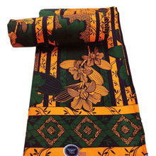 Load image into Gallery viewer, African Ankara fabric 100% cotton Wax Africain real wax Nigerian Print wax Fabric 6Yard for dresses fabric