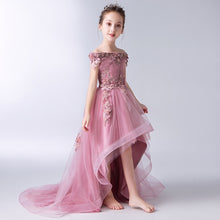 Load image into Gallery viewer, Flower Girl Dress Children Bridemaid Mermaid Wedding Dresses For Kids Pink Tutu Gowns Girls Boutique Party Wear Elegant Frocks