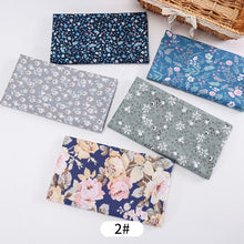 Load image into Gallery viewer, 25*25cm /Pc Vintage Printed Patchwork Fabrics Doll Handmade Accessories Floral Cotton Fabrics For DIY Quilting Crafts TJ0537-2