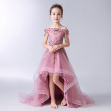 Load image into Gallery viewer, Flower Girl Dress Children Bridemaid Mermaid Wedding Dresses For Kids Pink Tutu Gowns Girls Boutique Party Wear Elegant Frocks