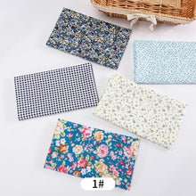 Load image into Gallery viewer, 25*25cm /Pc Vintage Printed Patchwork Fabrics Doll Handmade Accessories Floral Cotton Fabrics For DIY Quilting Crafts TJ0537-2
