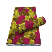 Load image into Gallery viewer, 2022 High Quality Cotton wax fabric African prints fabric Ankara wax real wax Nigerian wax 6 yards/pcs