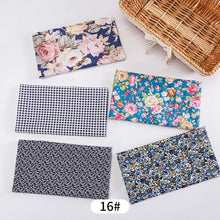 Load image into Gallery viewer, 25*25cm /Pc Vintage Printed Patchwork Fabrics Doll Handmade Accessories Floral Cotton Fabrics For DIY Quilting Crafts TJ0537-2
