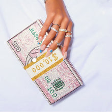 Load image into Gallery viewer, Women Crystal Chain Bag Ladies Diamond Clutch Bags Women's Evening Party Wedding Dinner Purses Female Hasp Painting Woman Flap