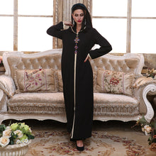 Load image into Gallery viewer, Caftan Marocain Abaya Dubai Turkey Islam Kaftan Muslim Hijab Dress African Dresses For Women Robe Arabe Musulman Djellaba Femme