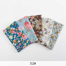 Load image into Gallery viewer, 25*25cm /Pc Vintage Printed Patchwork Fabrics Doll Handmade Accessories Floral Cotton Fabrics For DIY Quilting Crafts TJ0537-2