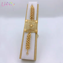 Load image into Gallery viewer, Liffly Dubai Gold Jewelry Sets for Women Big Necklace African Beads Jewelry Set Nigerian Bridal Wedding Costume Jewelry