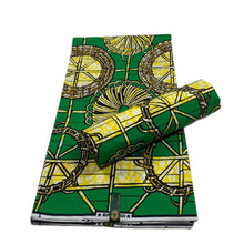 Load image into Gallery viewer, African Ankara Fabric Original High Quality Pagne Wax Print Fabric Printing 100% Cotton African Nigerian Real Wax For Dress