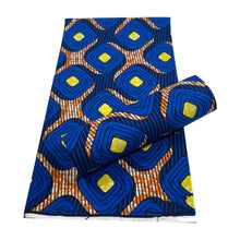 Load image into Gallery viewer, African wax print Fabric 6yard Ankara material 100%cotton Nigerian fabric real batik 6 yards For women dresses