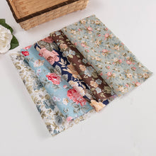 Load image into Gallery viewer, 25*25cm /Pc Vintage Printed Patchwork Fabrics Doll Handmade Accessories Floral Cotton Fabrics For DIY Quilting Crafts TJ0537-2