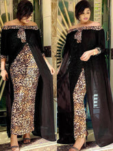 Load image into Gallery viewer, Mr Hunkle Leopard Loose Bodycon Fashion outdoor WomenMaxi  Dress Leisure Patchwork Strapless Sexy Ethnic Style African vestidos