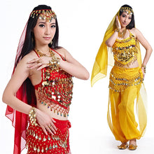 Load image into Gallery viewer, belly dance costumes for sale pants women bollywood indian egyptian belly dress dance plus size for adults for women 4pcs