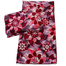 Load image into Gallery viewer, African Ankara fabric 100% cotton Wax Africain real wax Nigerian Print wax Fabric 6Yard for dresses fabric