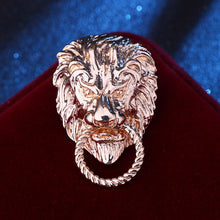 Load image into Gallery viewer, Retro Lion Shield Crown Animal Brooches Fashion Men's Suit Shirt Collar Needle Badge Lapel Pins Jewelry Men Clothing Accessories