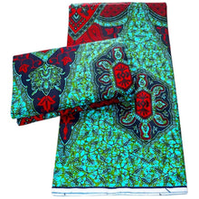 Load image into Gallery viewer, African Ankara fabric 100% cotton Wax Africain real wax Nigerian Print wax Fabric 6Yard for dresses fabric
