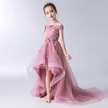 Load image into Gallery viewer, Flower Girl Dress Children Bridemaid Mermaid Wedding Dresses For Kids Pink Tutu Gowns Girls Boutique Party Wear Elegant Frocks