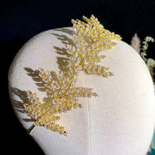 Load image into Gallery viewer, Fashion Bride Headband Crystal Leaf Hair Band, ASNORA Bridal Crown Tiaras ,Hair Accessories Wedding ,Wedding Accessories A01006