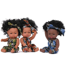 Load image into Gallery viewer, JINGXIN Summer Reborn Baby Doll African Black Girl Lifelike Dolls Baby Toys For Children Girls Boys Babies Body Play Vinyl Dolls