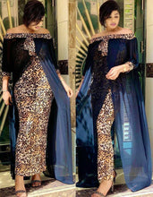 Load image into Gallery viewer, Mr Hunkle Leopard Loose Bodycon Fashion outdoor WomenMaxi  Dress Leisure Patchwork Strapless Sexy Ethnic Style African vestidos