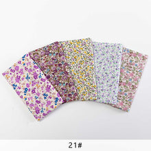 Load image into Gallery viewer, 25*25cm /Pc Vintage Printed Patchwork Fabrics Doll Handmade Accessories Floral Cotton Fabrics For DIY Quilting Crafts TJ0537-2
