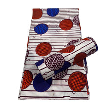 Load image into Gallery viewer, African wax print Fabric 6yard Ankara material 100%cotton Nigerian fabric real batik 6 yards For women dresses