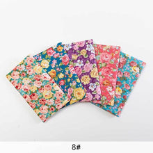 Load image into Gallery viewer, 25*25cm /Pc Vintage Printed Patchwork Fabrics Doll Handmade Accessories Floral Cotton Fabrics For DIY Quilting Crafts TJ0537-2