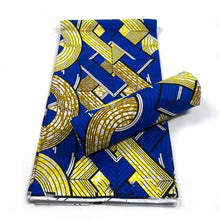 Load image into Gallery viewer, African wax print Fabric 6yard Ankara material 100%cotton Nigerian fabric real batik 6 yards For women dresses
