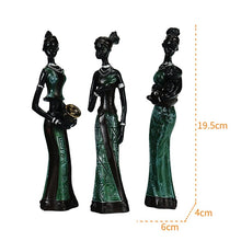 Load image into Gallery viewer, Vilead African Statues Resin Figurines Candle Holder Interior Home Decoration Crafts Ornaments for Living Room Bedroom Table