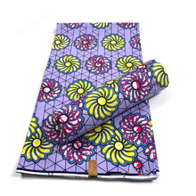 Load image into Gallery viewer, African wax print Fabric 6yard Ankara material 100%cotton Nigerian fabric real batik 6 yards For women dresses