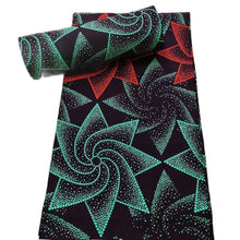Load image into Gallery viewer, African Ankara fabric 100% cotton Wax Africain real wax Nigerian Print wax Fabric 6Yard for dresses fabric