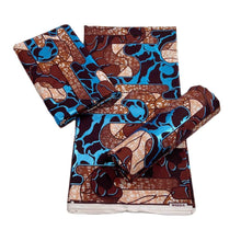 Load image into Gallery viewer, 2022 Cheapest Price Best Quality African Fashion Golden Wax Fabrics Nigerian Golden Ankara Printed Wax Materials 6 Yards/pcs