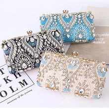 Load image into Gallery viewer, Luxury Diamond Rhinestone Clutch Bags Exquisite Female clutches Pearls Beaded Chain Handbags Wedding Purse Shouler Bag ZD1234