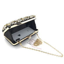 Load image into Gallery viewer, Luxury Diamond Rhinestone Clutch Bags Exquisite Female clutches Pearls Beaded Chain Handbags Wedding Purse Shouler Bag ZD1234