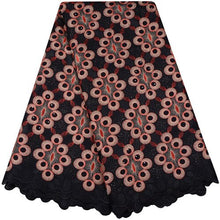 Load image into Gallery viewer, African Cotton Lace Fabric Embroid 5 Yards Nigerian Cotton Lace Fabric High Quality For Sewing Women Party Dress Cloth H983