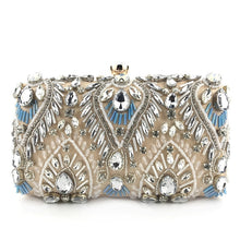 Load image into Gallery viewer, Luxury Diamond Rhinestone Clutch Bags Exquisite Female clutches Pearls Beaded Chain Handbags Wedding Purse Shouler Bag ZD1234