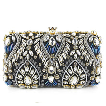 Load image into Gallery viewer, Luxury Diamond Rhinestone Clutch Bags Exquisite Female clutches Pearls Beaded Chain Handbags Wedding Purse Shouler Bag ZD1234