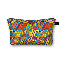 Load image into Gallery viewer, African Woman Print Cosmetic Bag Afro Ladies Makeup Bags Fashion Girls Cosmetic Case Portable Lipstick Storage Bags for Travel