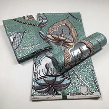 Load image into Gallery viewer, 2022 Cheapest Price Best Quality African Fashion Golden Wax Fabrics Nigerian Golden Ankara Printed Wax Materials 6 Yards/pcs