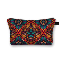 Load image into Gallery viewer, African Woman Print Cosmetic Bag Afro Ladies Makeup Bags Fashion Girls Cosmetic Case Portable Lipstick Storage Bags for Travel